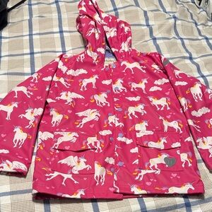 Hatley Fuchsia Unicorn Kids Raincoat